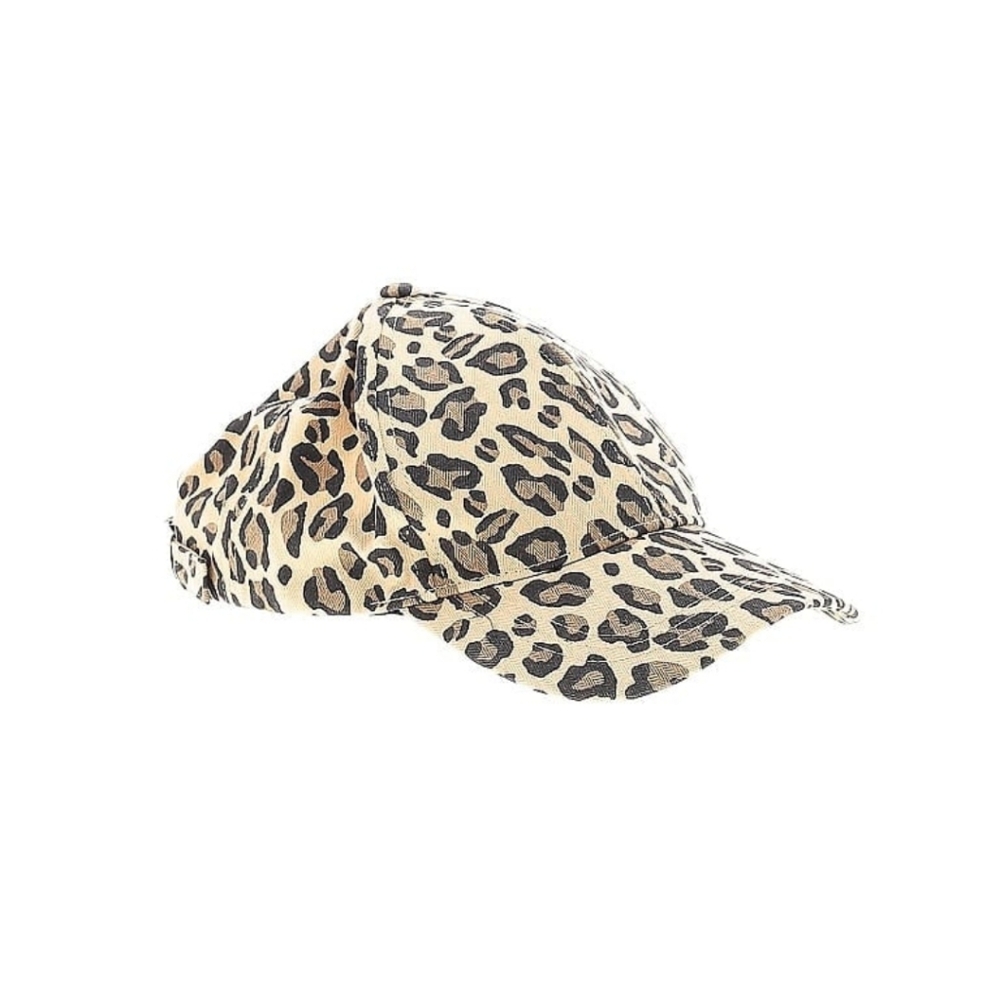 Leopard Print Baseball Cap- 100% Cotton